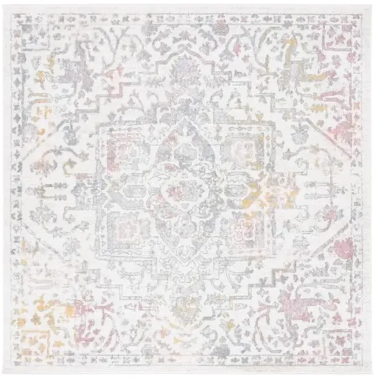 LAYLA 113  Pink 6'-7' X 6'-7' Square Square Rug