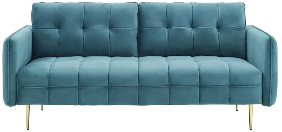 Cameron Tufted Performance Velvet Sofa