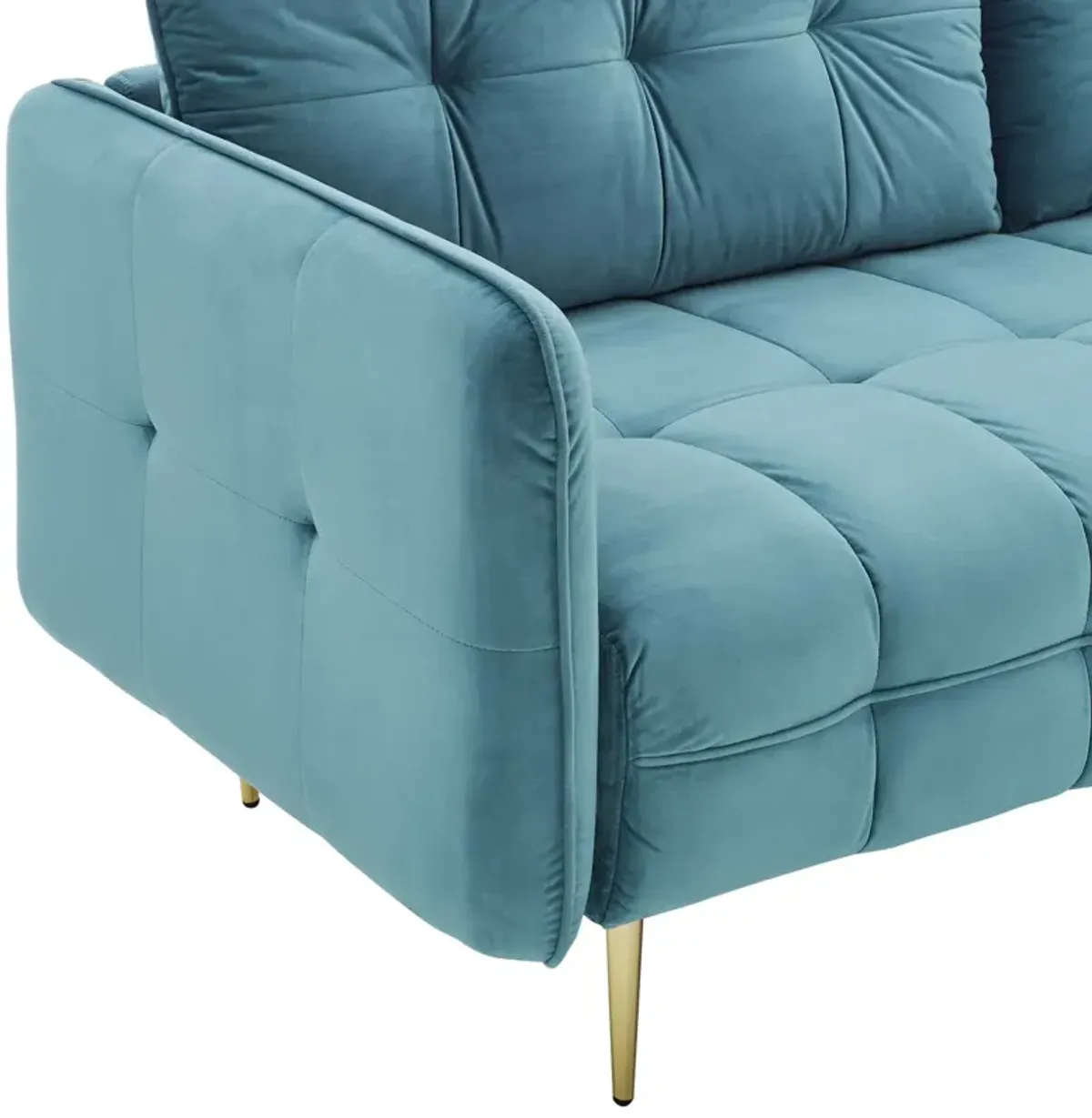 Cameron Tufted Performance Velvet Sofa