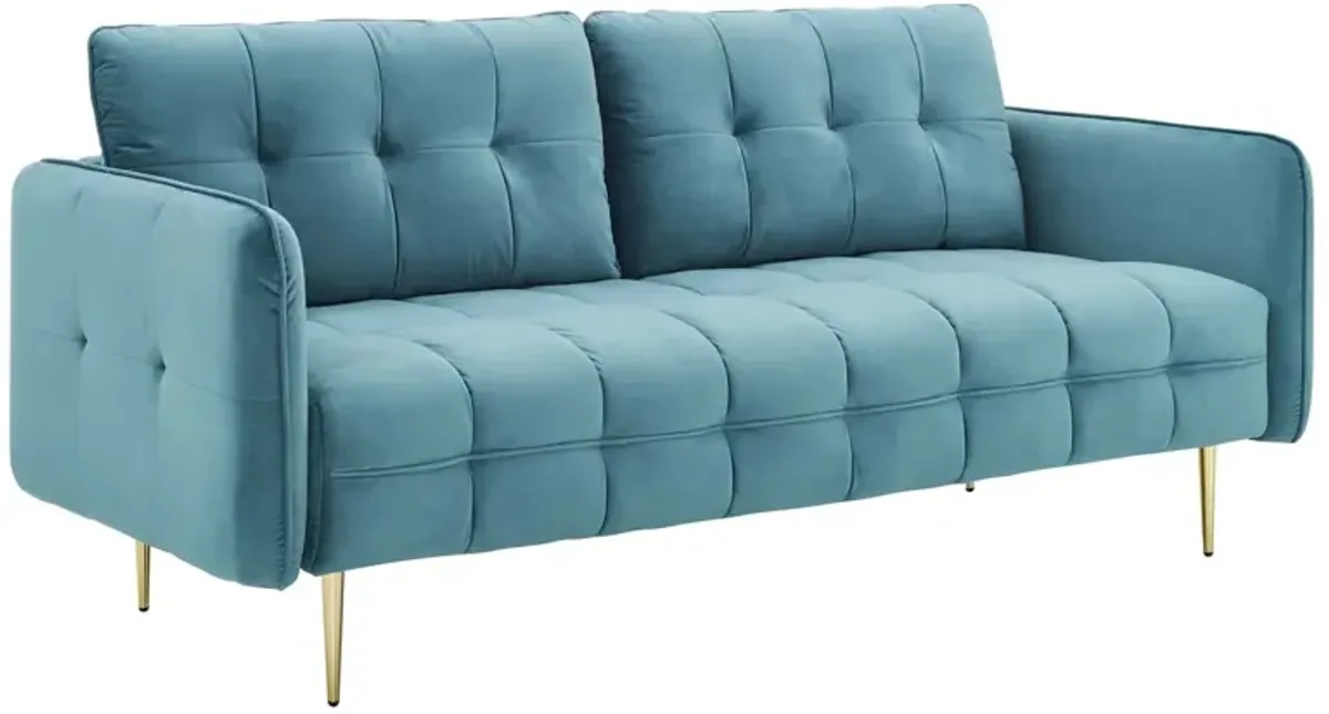 Cameron Tufted Performance Velvet Sofa