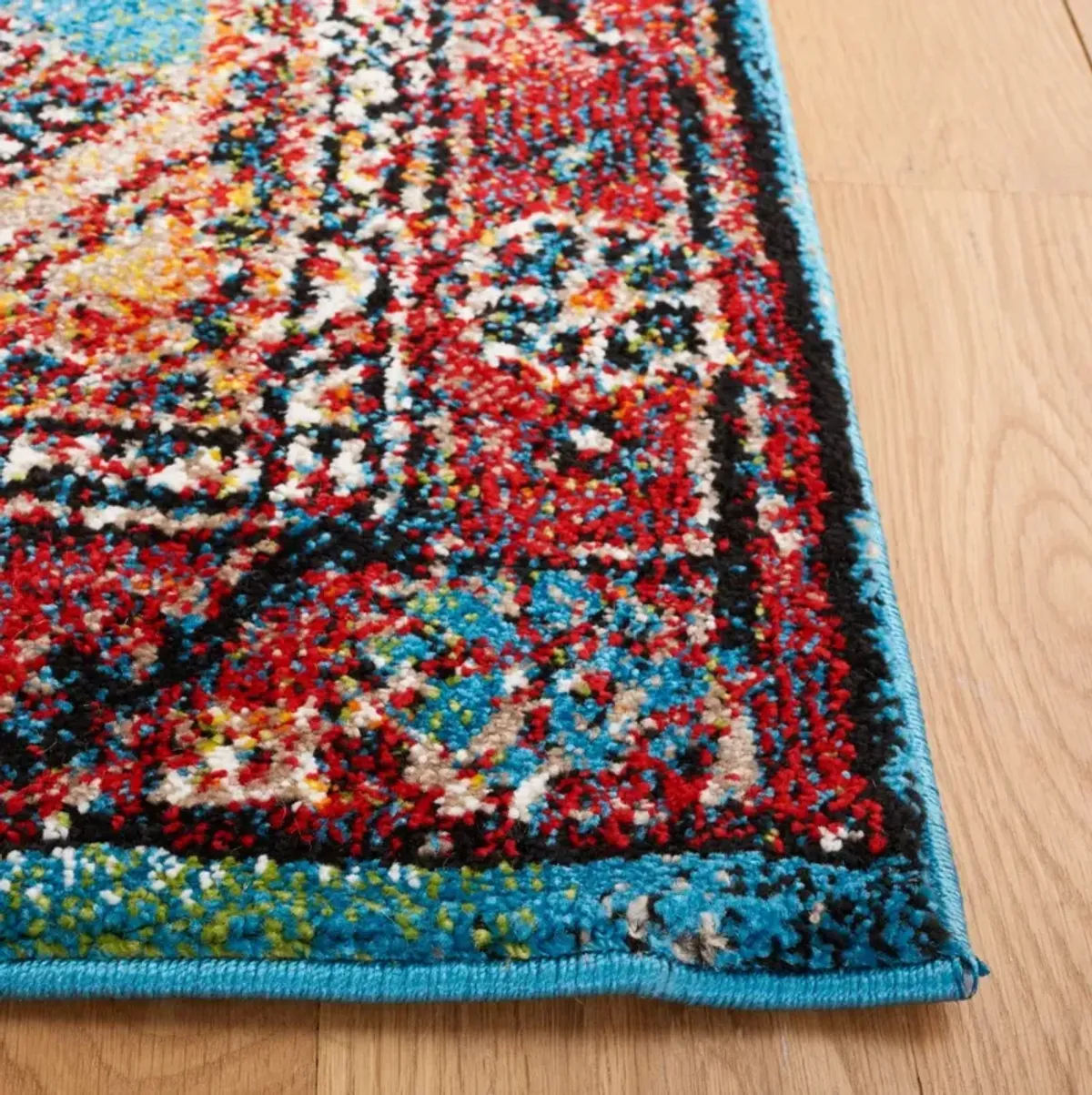 VINTAGE HAMADAN 204 TURQUOISE  6'-7' x 9' Medium Rectangle Rug