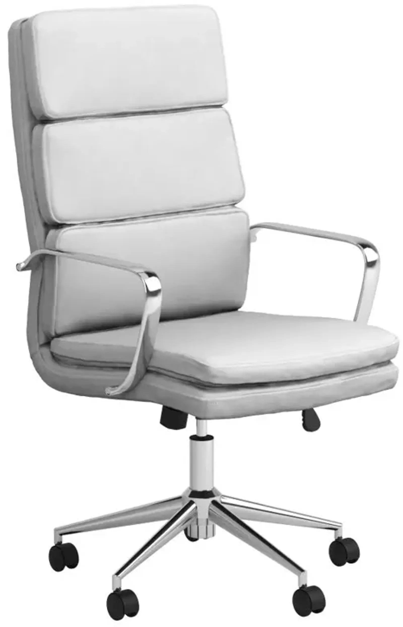 Adamstown High Back Upholstered Office Chair White