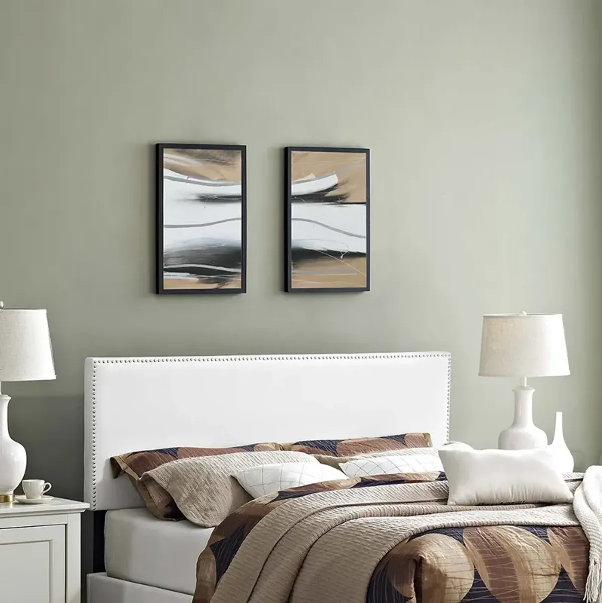 Phoebe King Upholstered Vinyl Headboard