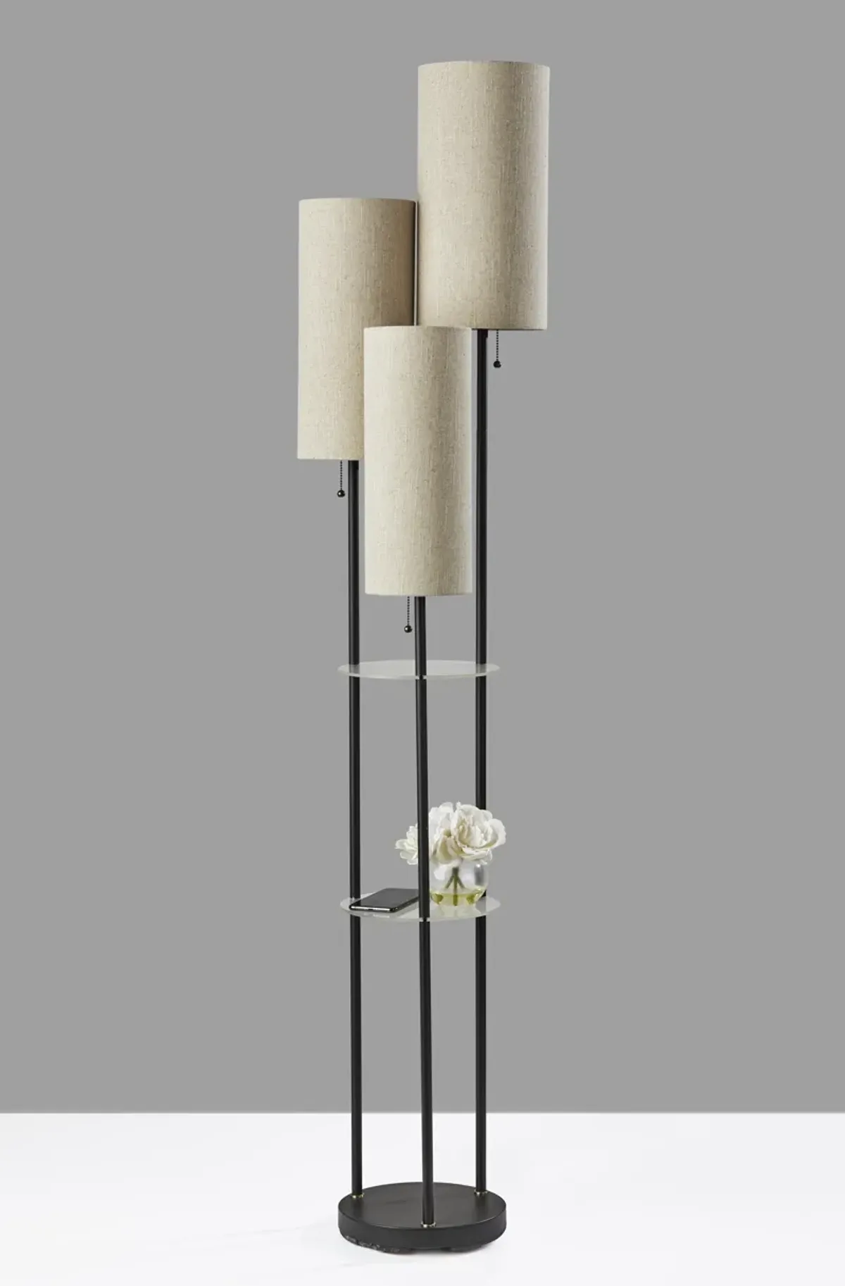 Trio Shelf Floor Lamp