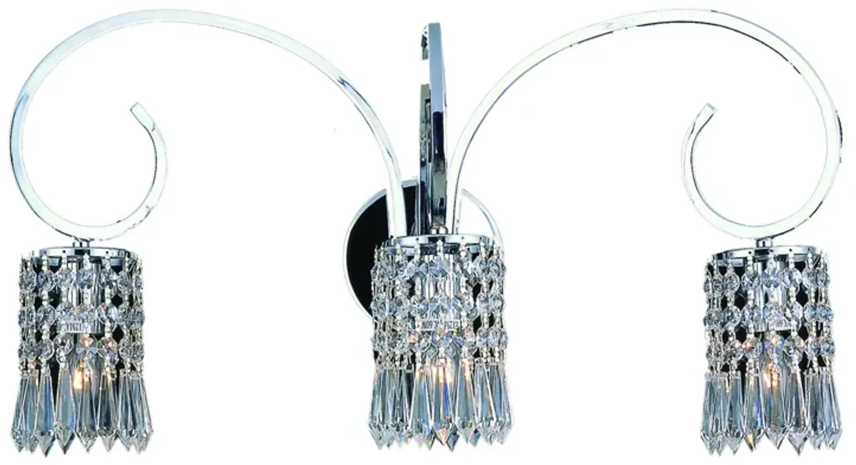 Optix 23" Wide 3-Light Vanity Light - Polished Chrome