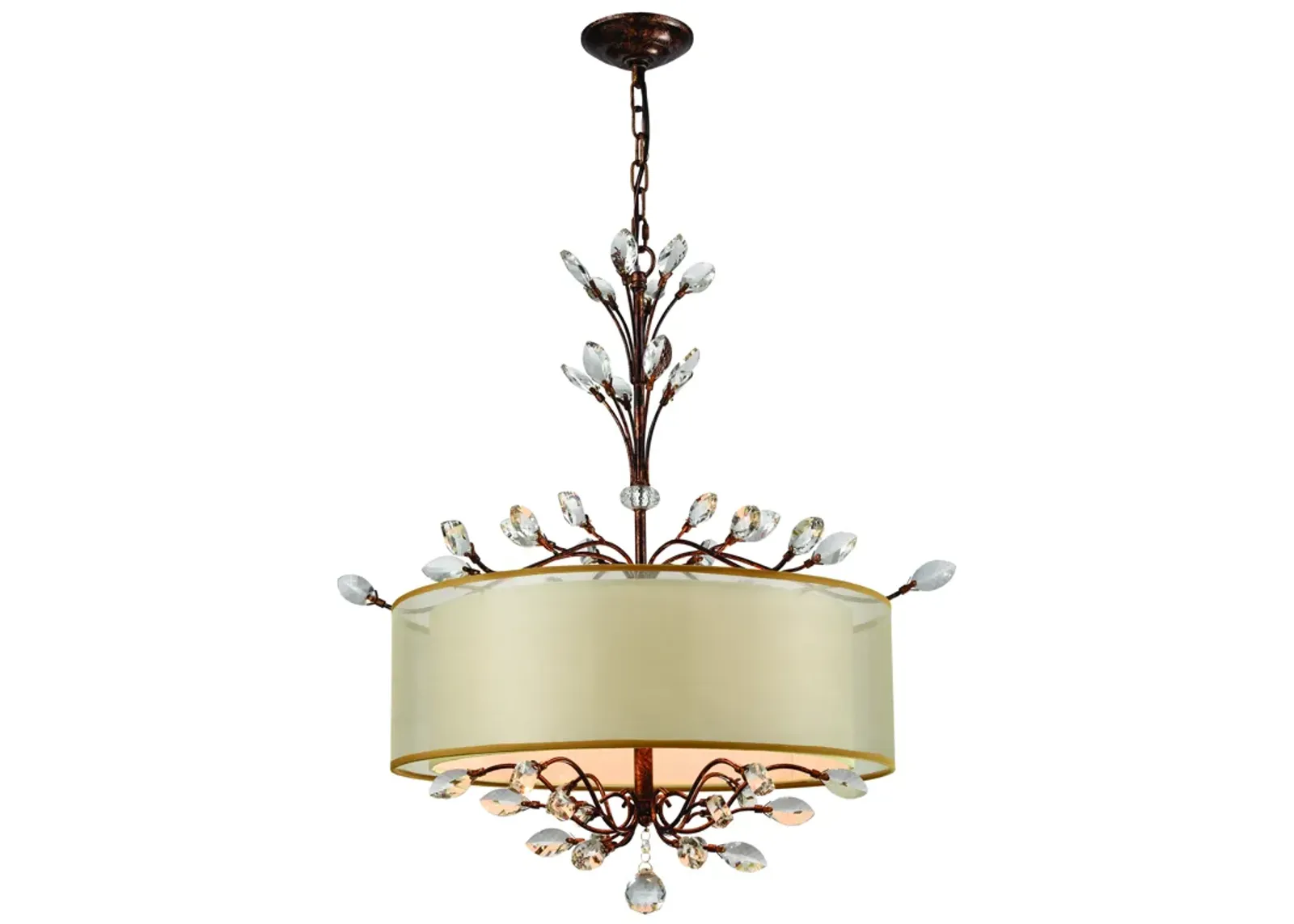 Asbury 26" Wide 4-Light Chandelier - Spanish Bronze