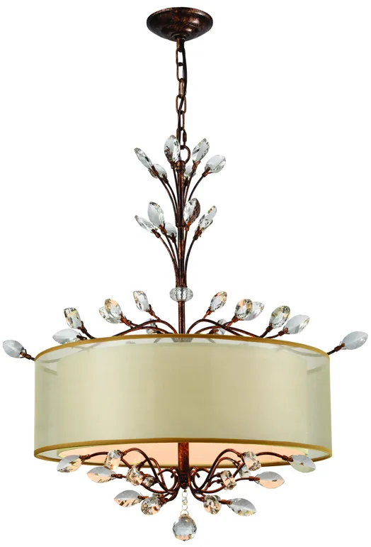 Asbury 26" Wide 4-Light Chandelier - Spanish Bronze