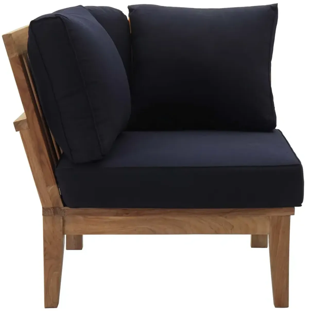 Marina Outdoor Patio Teak Corner Sofa
