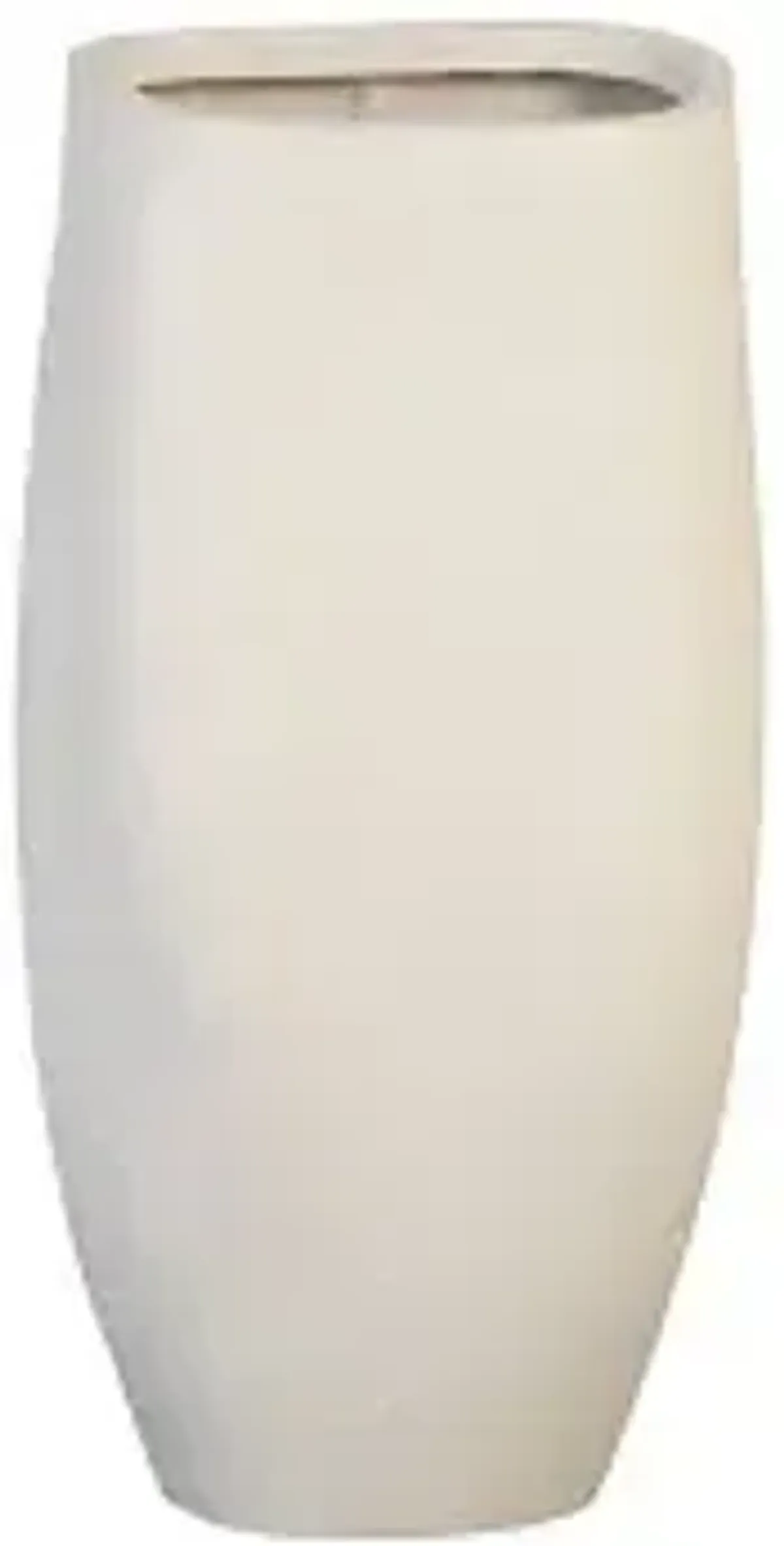 claire planter, large, white