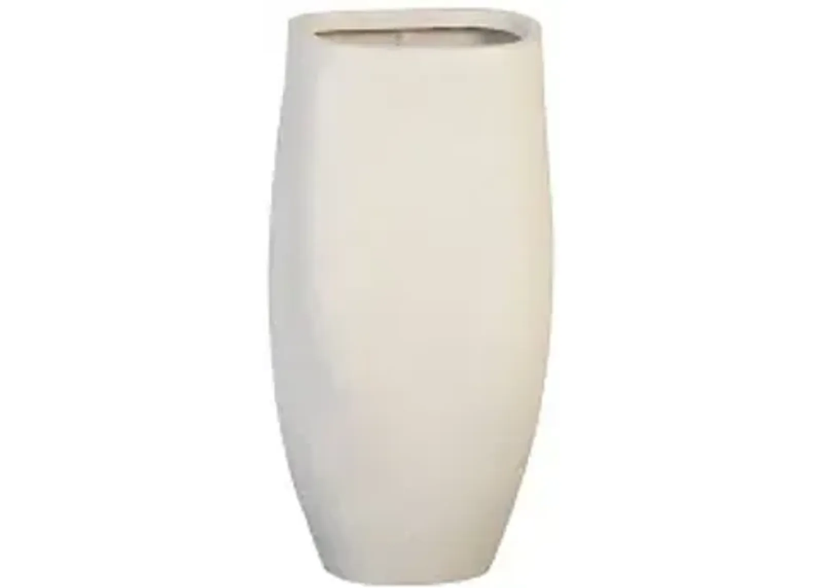 claire planter, large, white