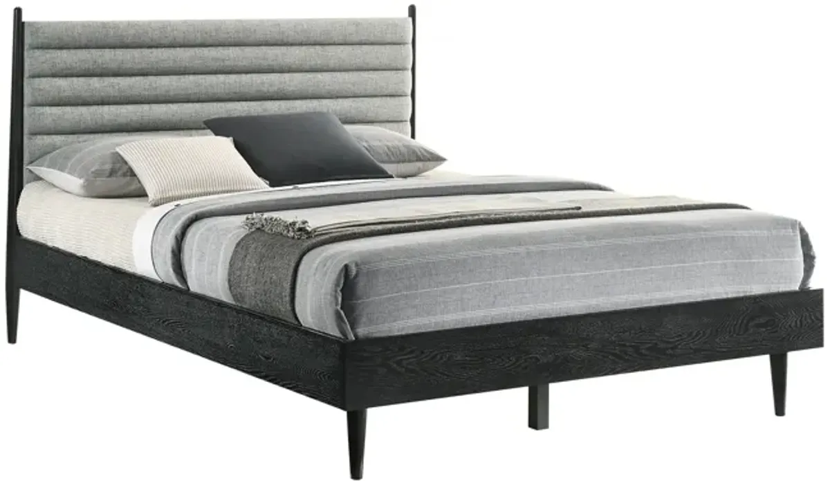 Artemio Queen Platform Wood Bed Frame in Black Finish