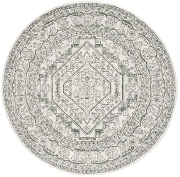 ADIRONDACK 108 IVORY  6' x 6' Round Round Rug