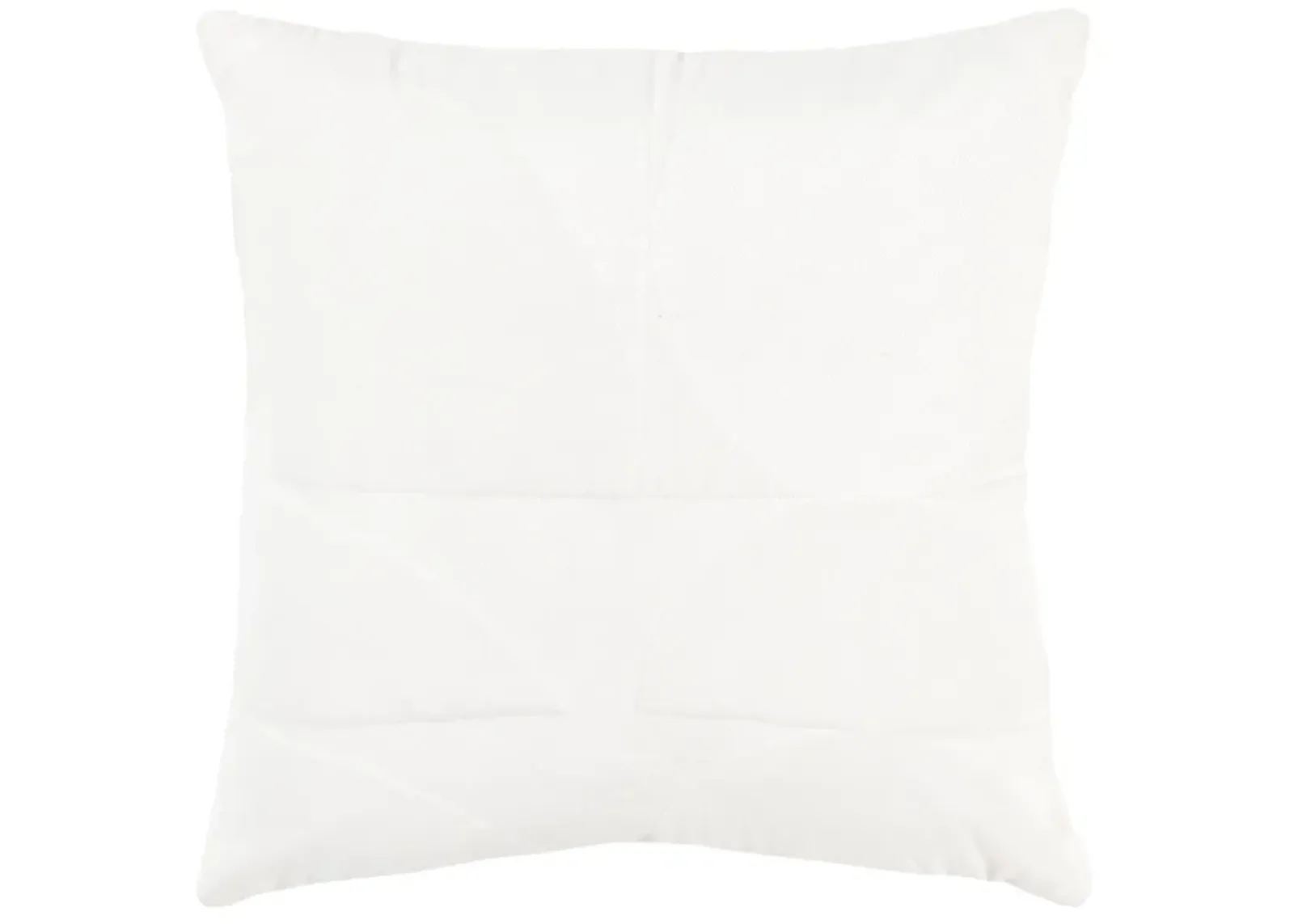 Geometric White Pillow