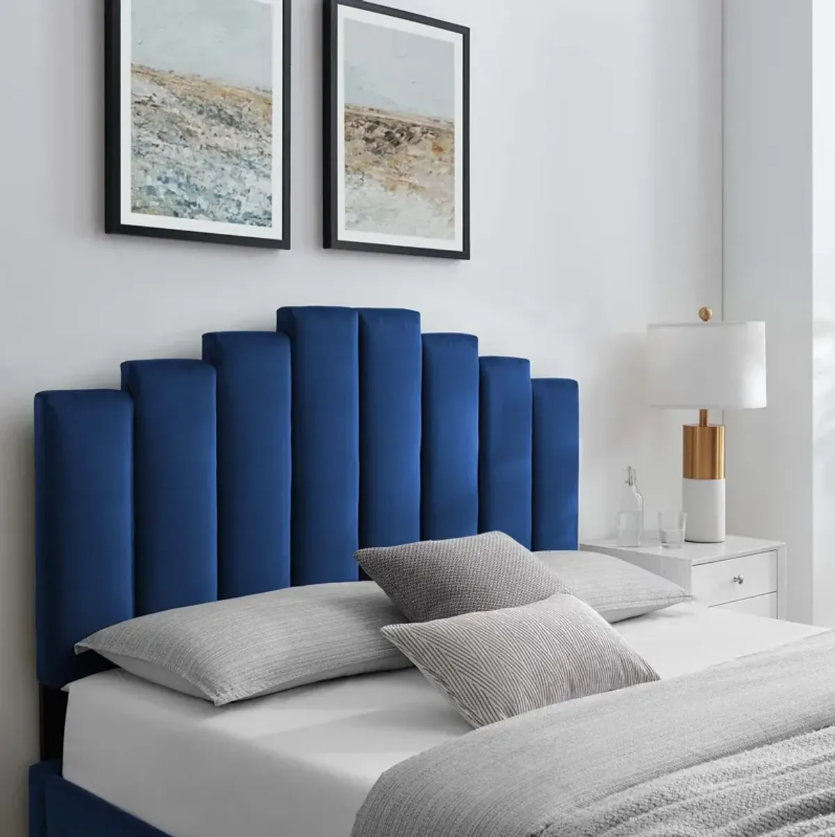 Noelle Performance Velvet King/California King Headboard