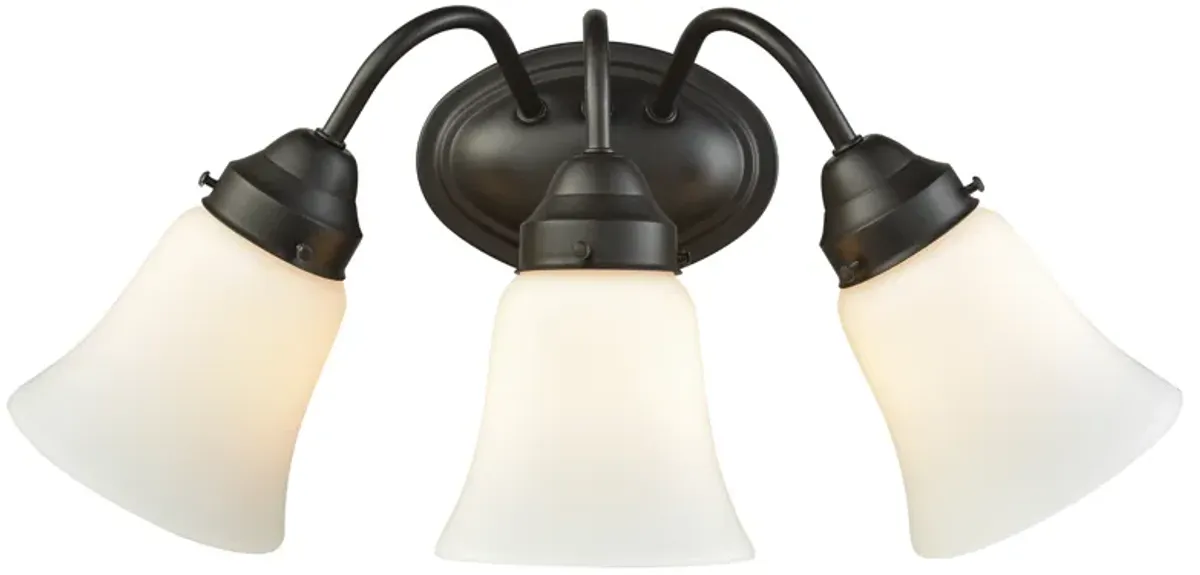 Califon 17" Wide 3-Light Vanity Light - Oil Rubbed Bronze