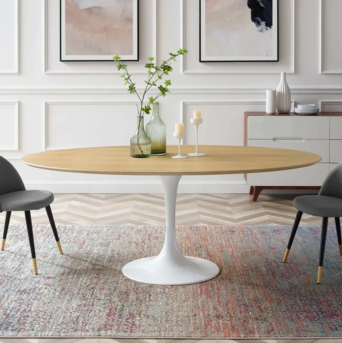 Lippa 78" Oval Dining Table