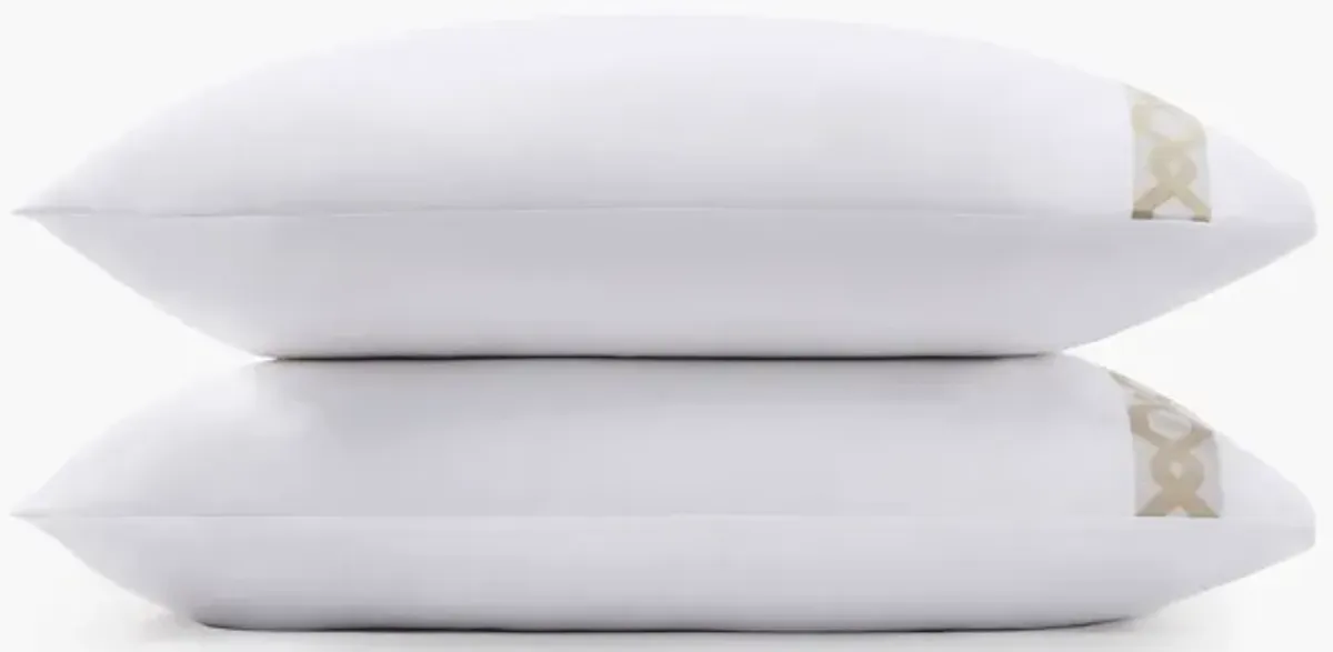 Croscill Signature Hem Taupe 300TC Cotton Pillowcases