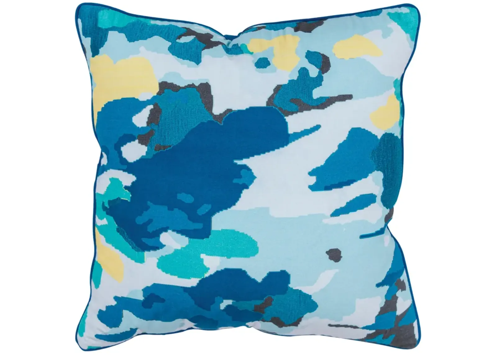 CONNIE POST Impressionistic Pattern Gray  Pillow