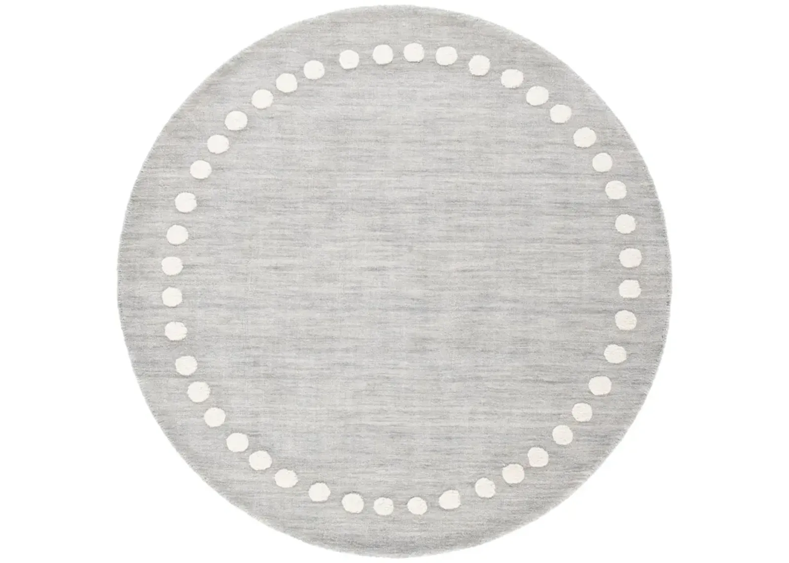 SAFAVIEH KIDS 802 GREY 3' x 3' Round Round Rug