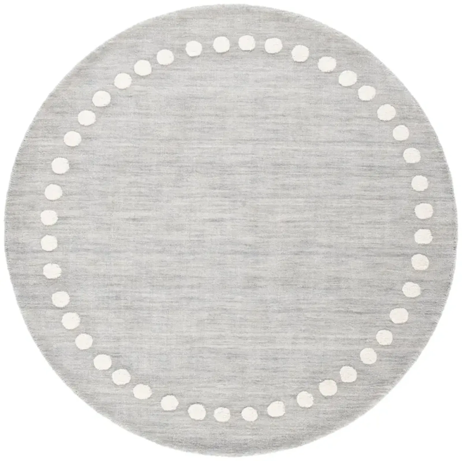 SAFAVIEH KIDS 802 GREY 3' x 3' Round Round Rug