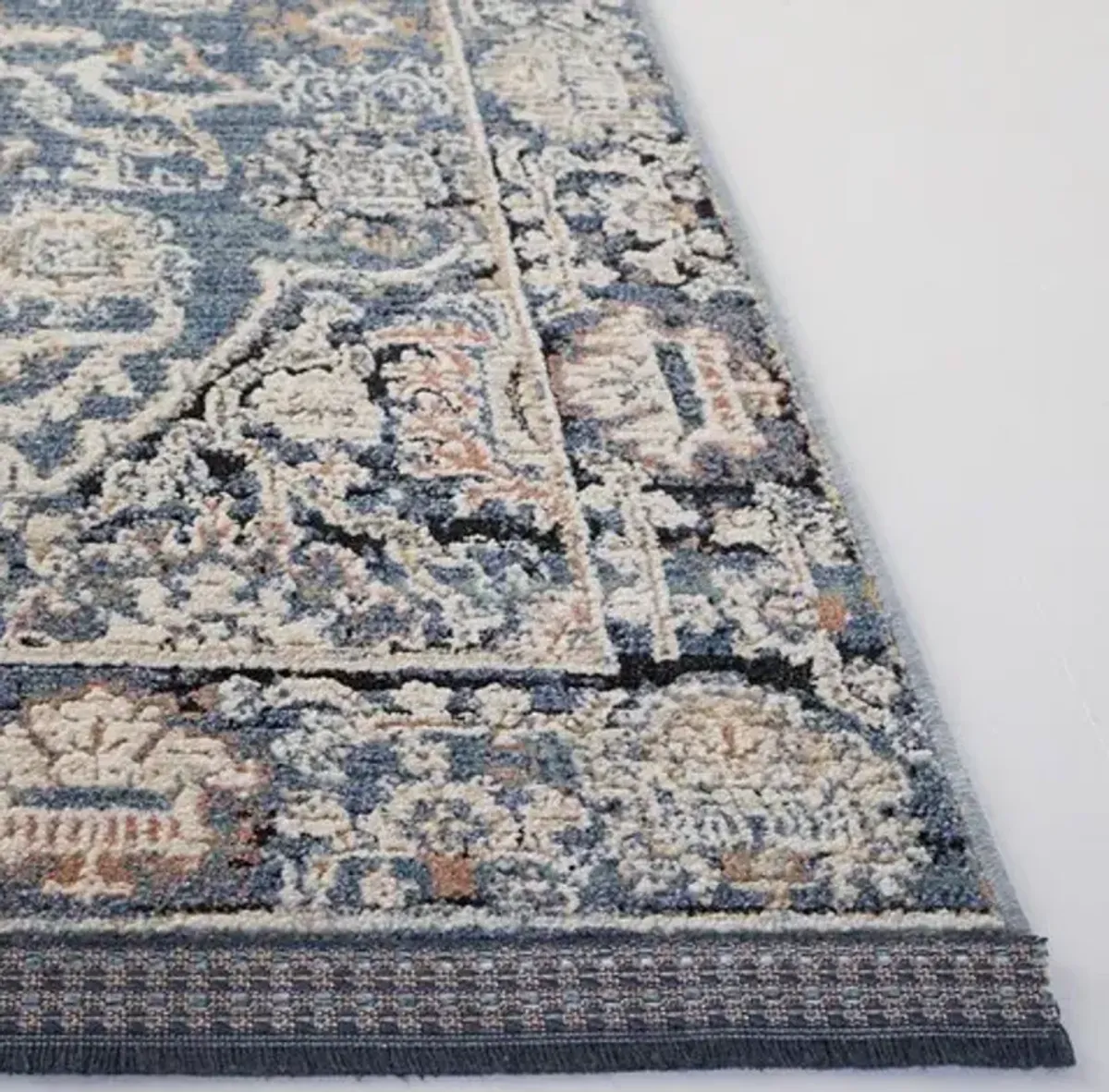 VIVALDI 561 Blue  2'-2' X 8' Runner Rug