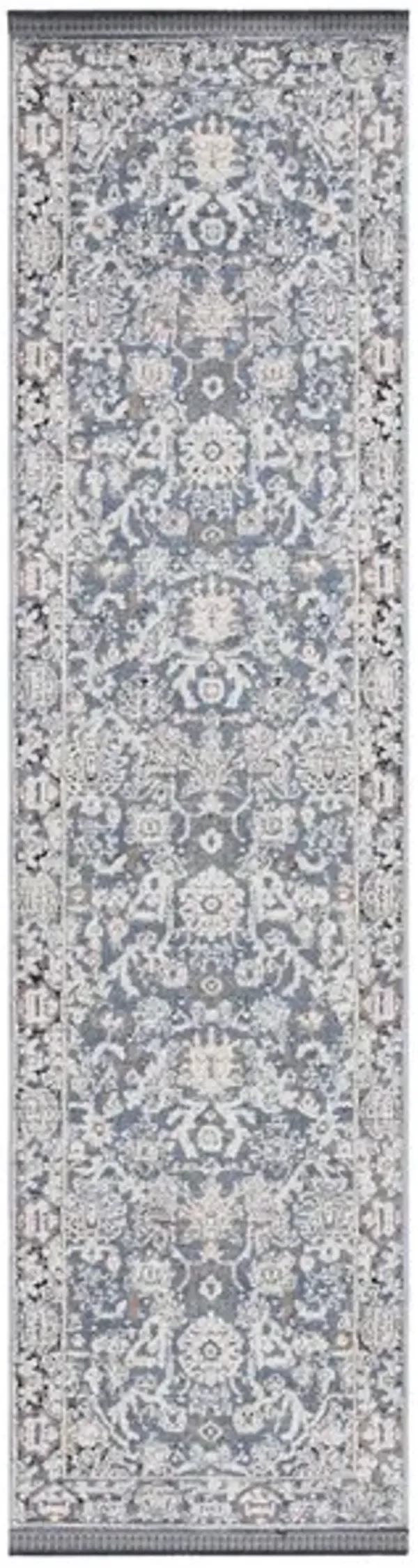 VIVALDI 561 Blue  2'-2' X 8' Runner Rug