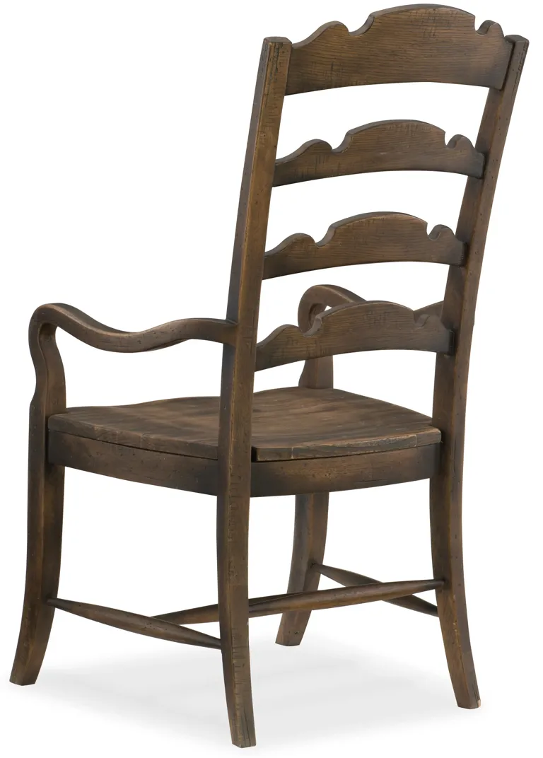 Hill Country Twin Sisters Ladderback Arm Chair - Set of 2