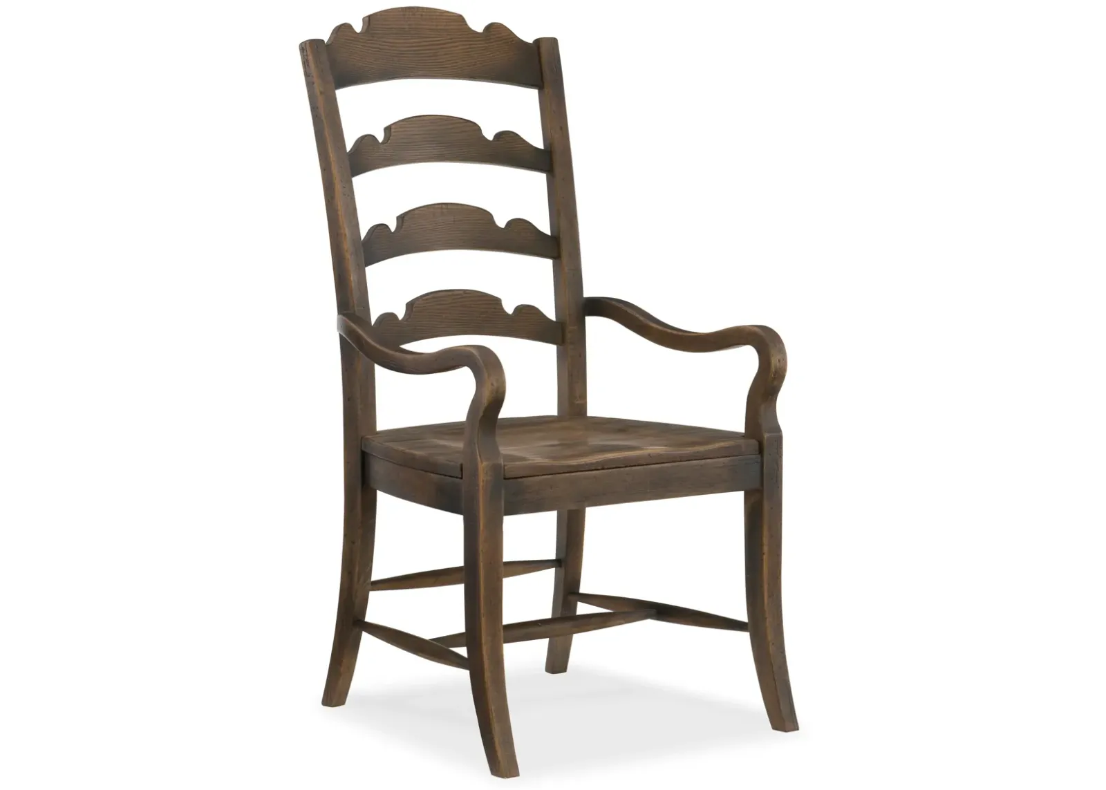 Hill Country Twin Sisters Ladderback Arm Chair