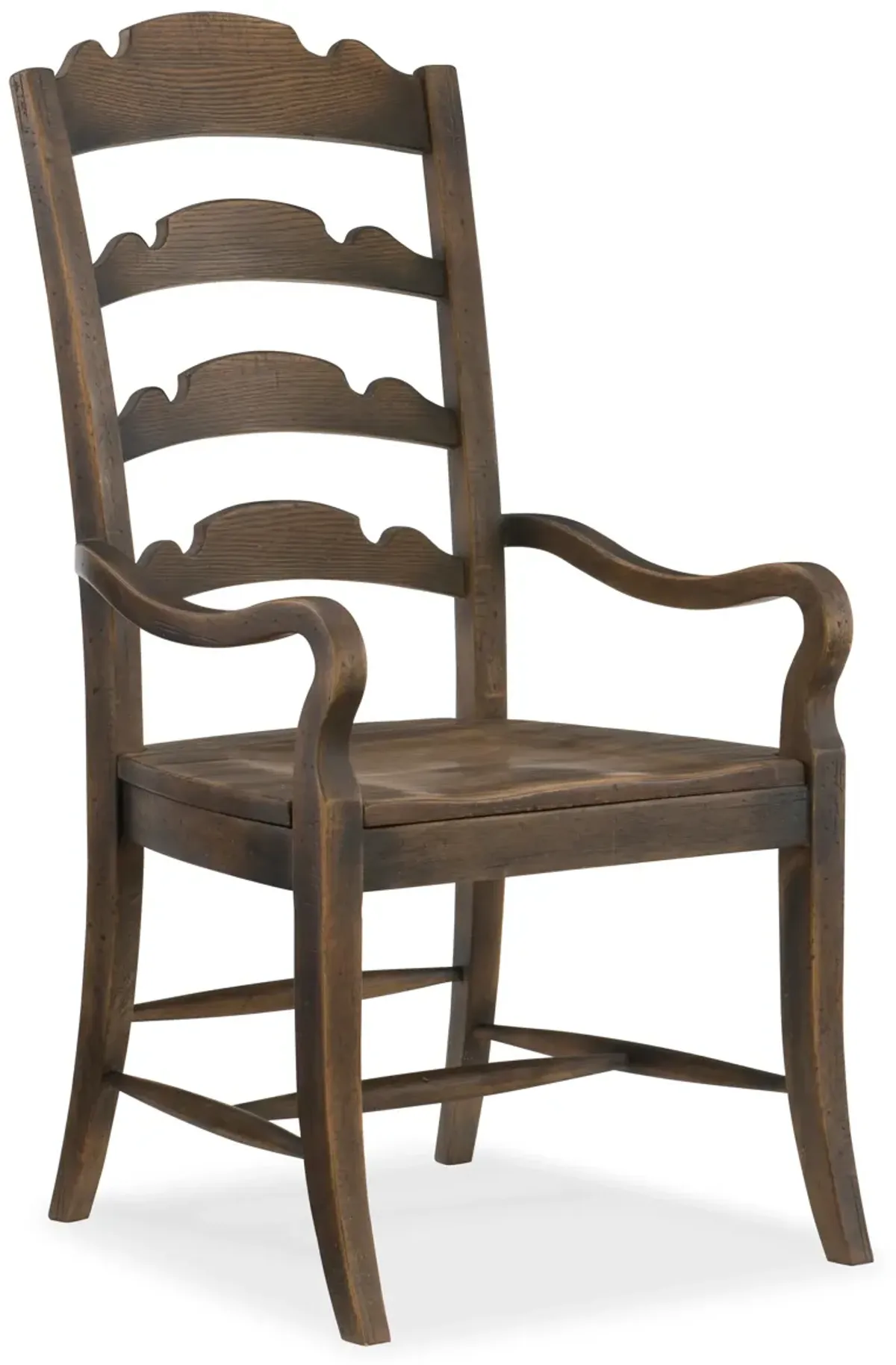 Hill Country Twin Sisters Ladderback Arm Chair