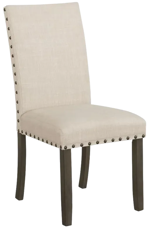 Ralland Upholstered Side Chairs Beige and Rustic Brown (Set of 2)