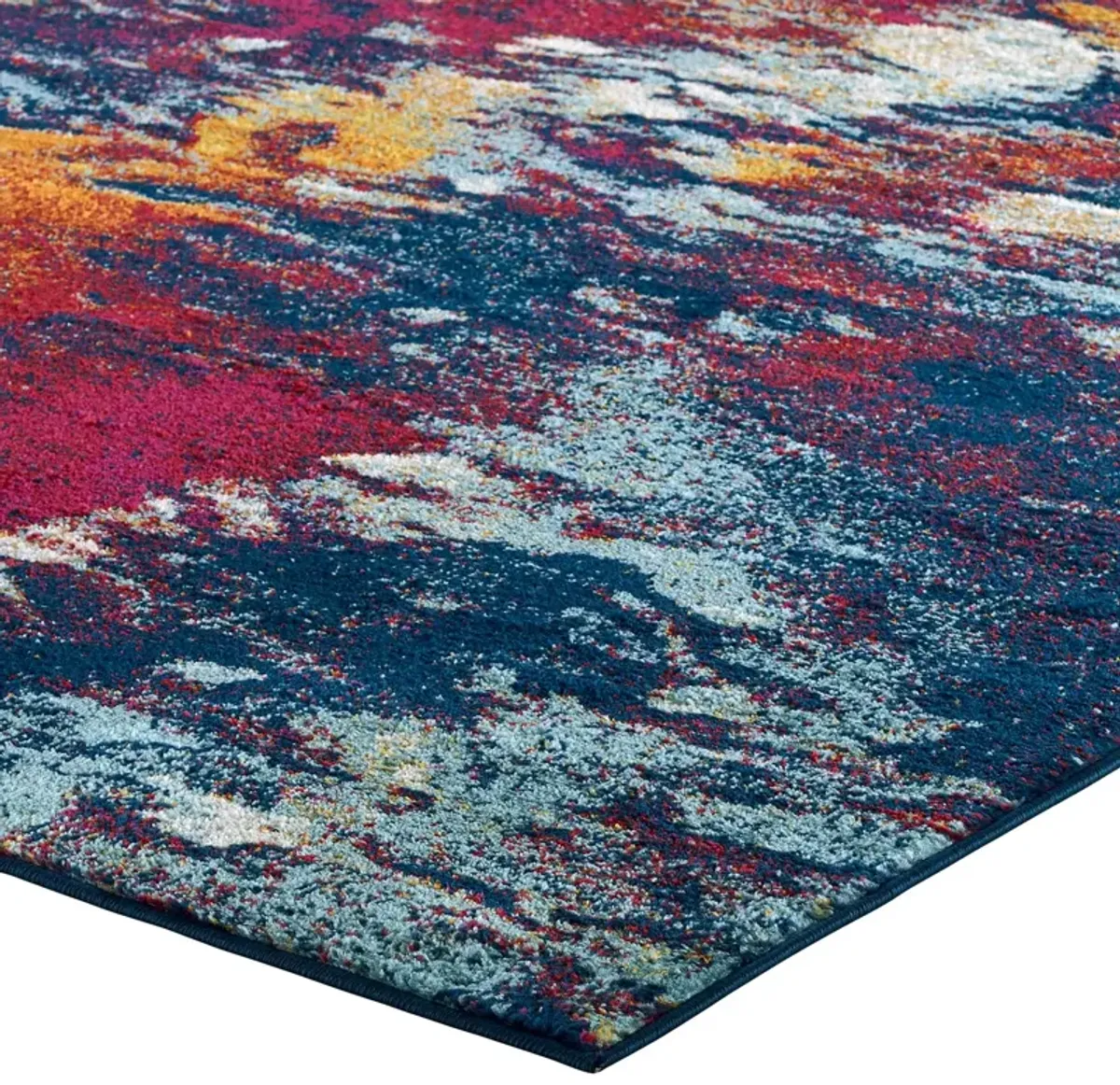 Entourage Foliage Contemporary Modern Abstract 5x8 Area Rug