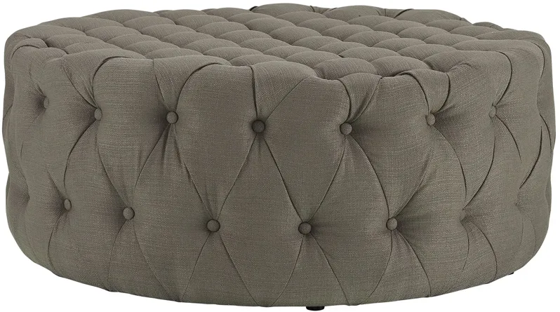 Amour Upholstered Fabric Ottoman