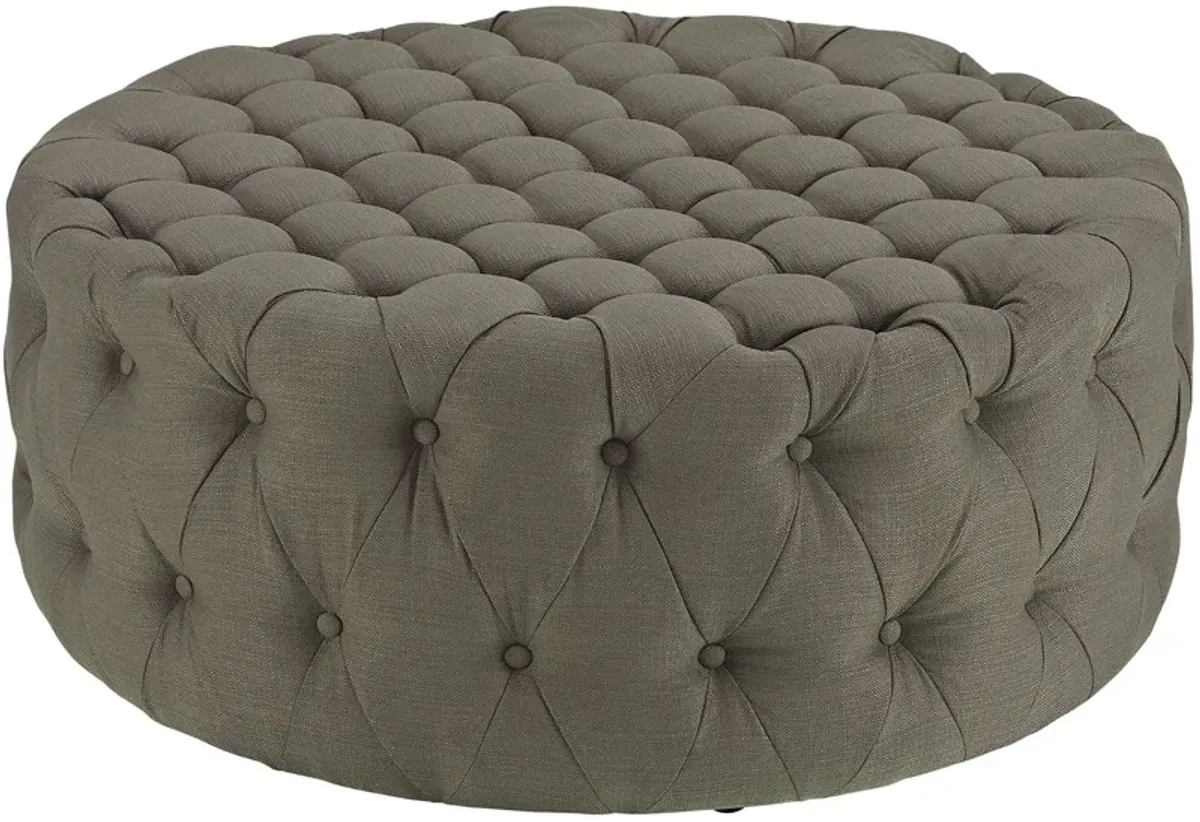 Amour Upholstered Fabric Ottoman