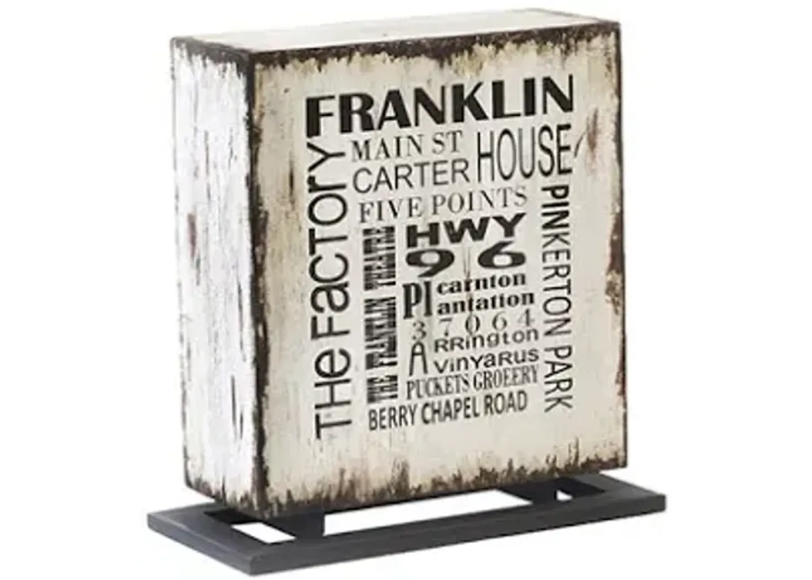 Weathered City Accent Box