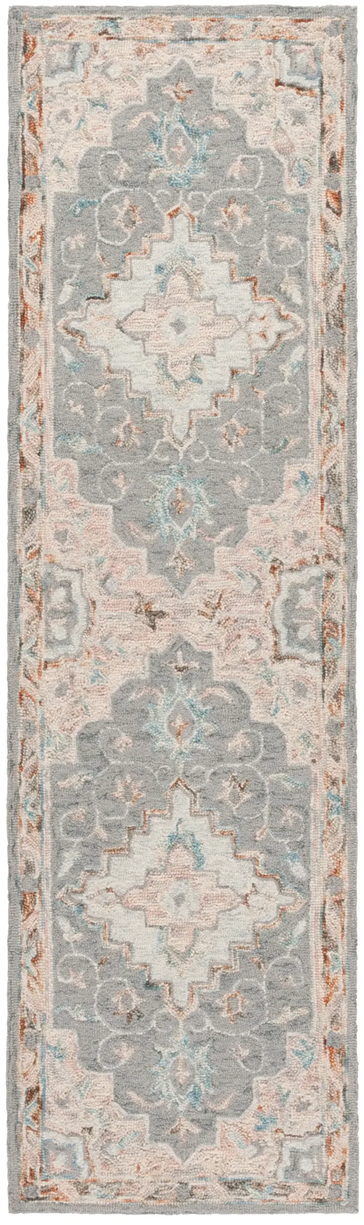 ANATOLIA 301 GREY  2'-3' x 8' Runner Rug