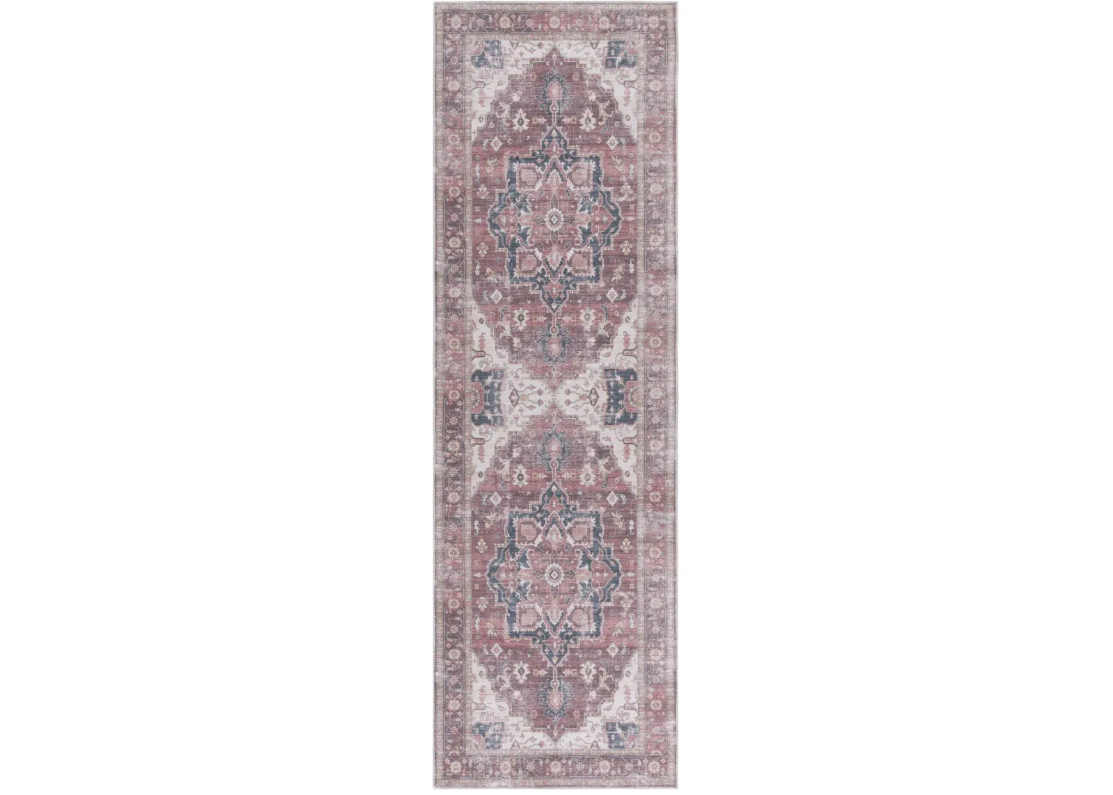 ARIZONA 247 DARK RED  2'-6' x 8' Runner Rug