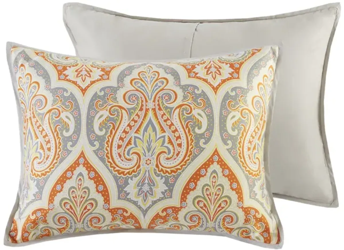 Madison Park Nisha Orange Comforter Set