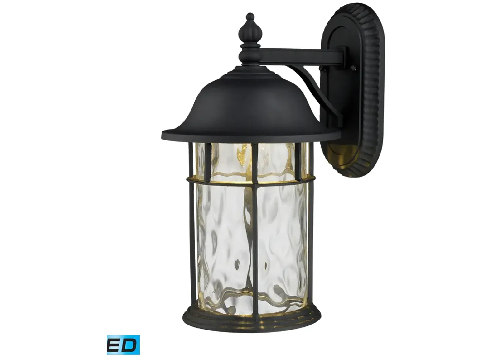 Lapuente 14" High 1-Light Outdoor Sconce - Matte Black