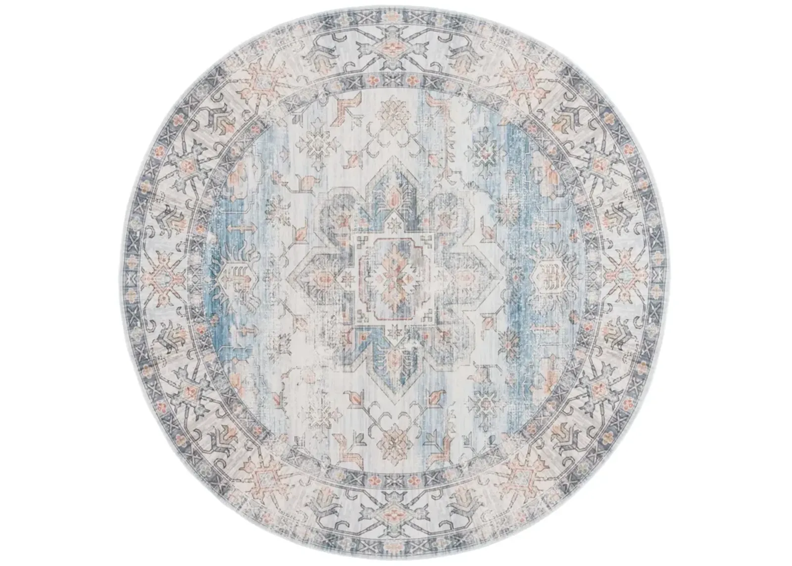 ARIZONA 128 IVORY  6' x 6' Round Round Rug