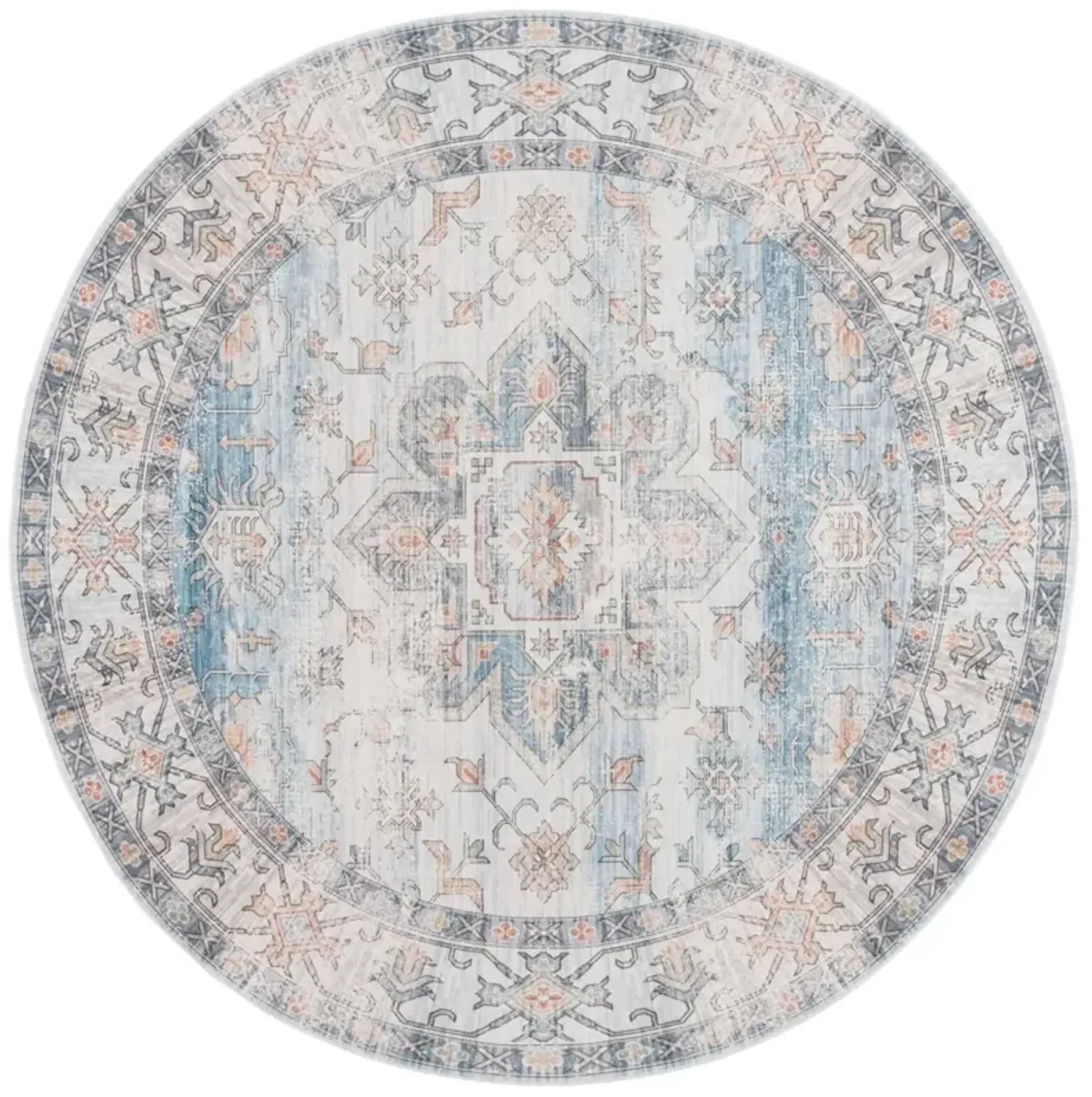 ARIZONA 128 IVORY  6' x 6' Round Round Rug