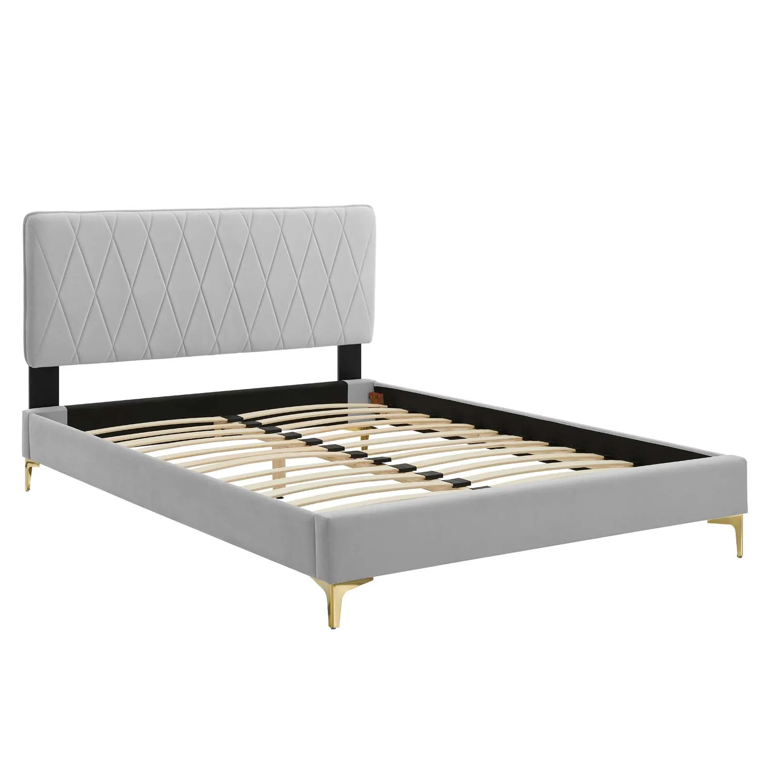 Phillipa Performance Velvet King Platform Bed