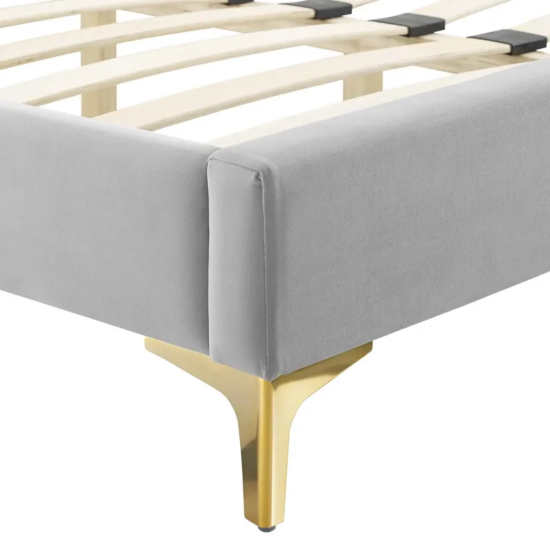 Phillipa Performance Velvet King Platform Bed