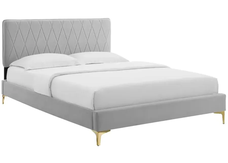 Phillipa Performance Velvet King Platform Bed