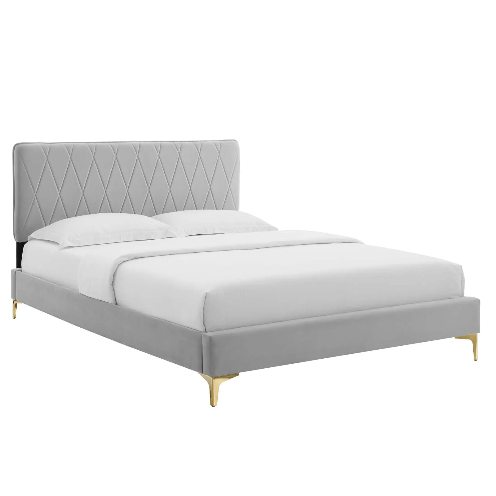 Phillipa Performance Velvet King Platform Bed