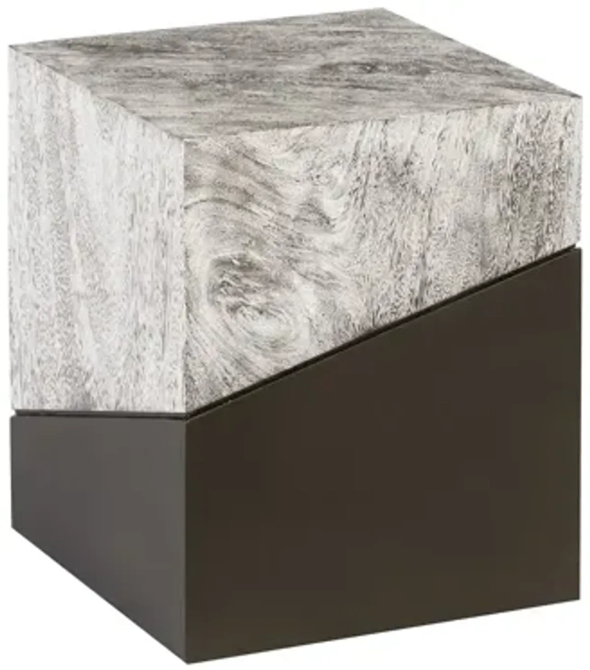 Geometry Stool, Gray Stone