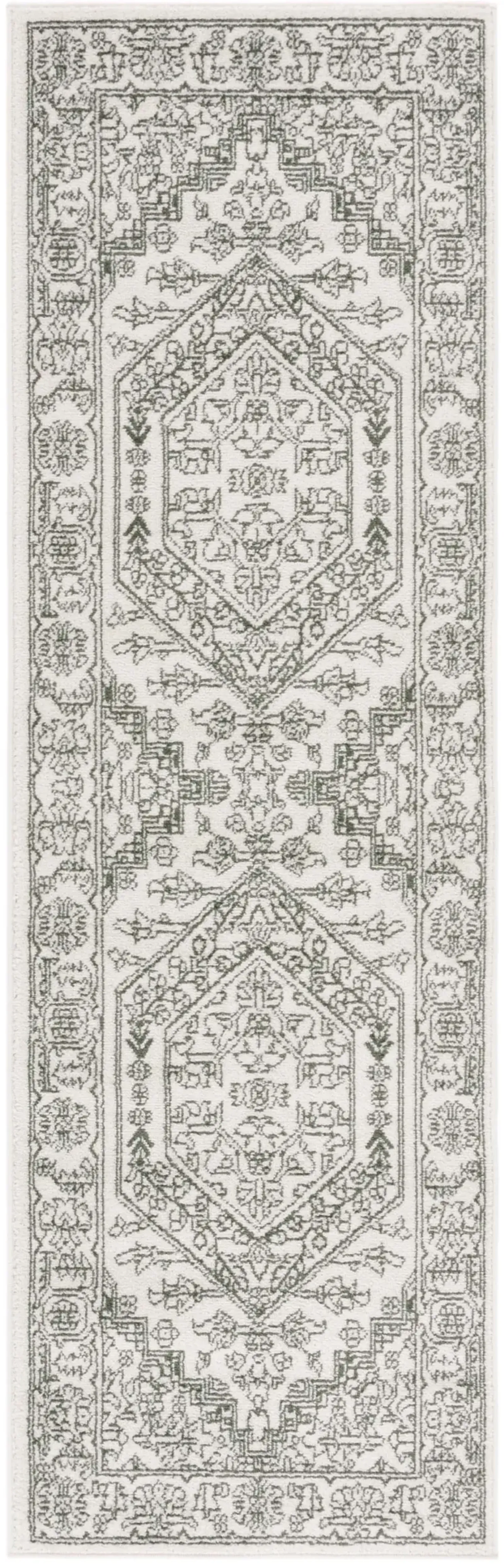 ADIRONDACK 108 IVORY  2'-6' x 8' Runner Rug