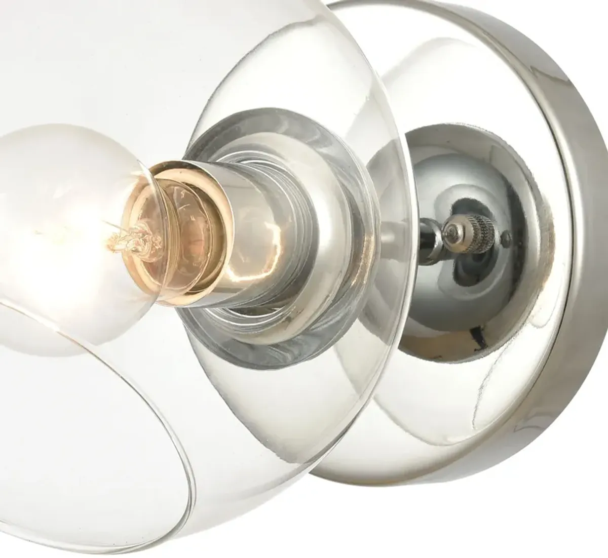 Claro 7" High 1-Light Sconce - Polished Chrome