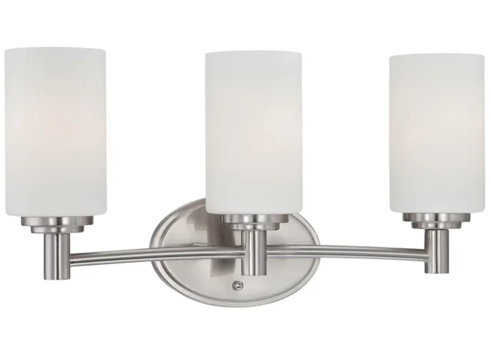 Pittman 19" Wide 3-Light Vanity Light - Brushed Nickel