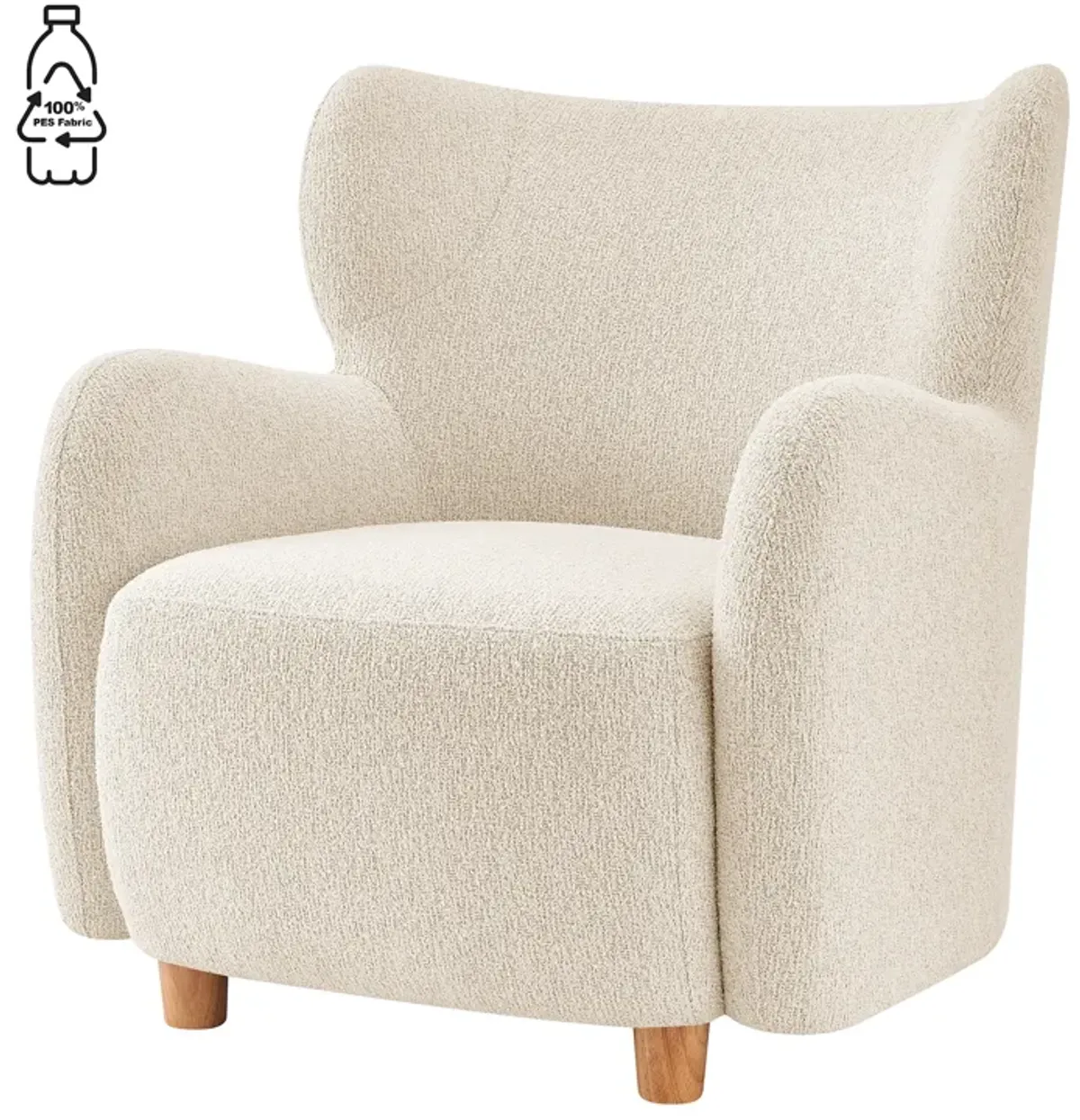 Tiffany KD Fabric Accent Arm Chair, Palladian Beige