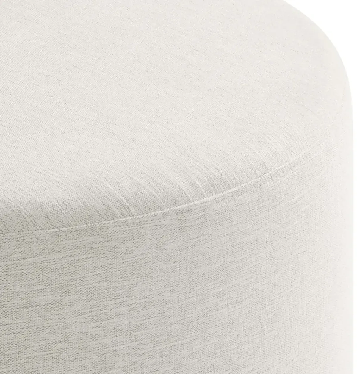 Callum Large 29" Round Woven Heathered Fabric Upholstered Ottoman by Modway